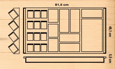 12 li Dişbudak Fonksiyonel Merdiven Basamak platformlu Kaşıklık - 1