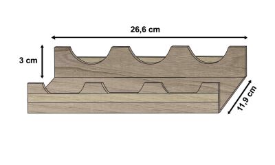 3 lü Yatık Ceviz Baharatlık - 5