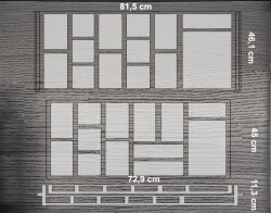 90 lık Çift Katlı Antrasit cilalı Kaşıklık - 2