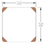 Angoli Akrilik-Ceviz Sunum Standı 32 cm - 2