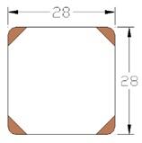 Angoli Akrilik-Ceviz Sunum Standı 32 cm-Yüksek ayaklı - 4