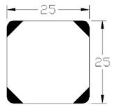 Angoli Akrilik-Wenge Sunum Standı 25 cm- Yüksek ayaklı - 5