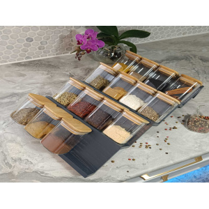 Merdiven baharatlık platformu (16 baharat kapasiteli)