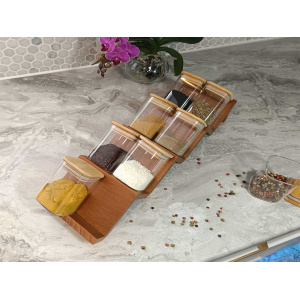 Merdiven baharatlık platformu (8 baharat kapasiteli)