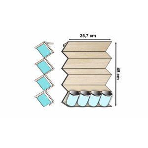 Merdiven baharatlık platformu (16 baharat kapasiteli)