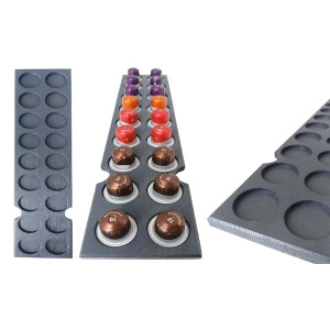 Antrasit kahve kapsül standı