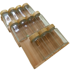 Kayın modüler merdiven baharatlık