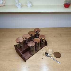 8'li Tezgah üstü baharatlık