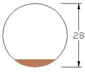 Satürn Akrilik-Ceviz Sunum standı 28 cm-Yüksek ayaklı - 2