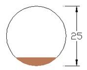 Satürn Akrilik-Ceviz Sunum standı 25 cm-Yüksek ayaklı - 2