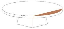 Satürn Akrilik-Ceviz Sunum standı 25 cm-Yüksek ayaklı - 3