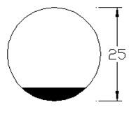 Satürn Akrilik-Wenge Sunum standı 25 cm-Yüksek ayaklı - Kopya - 2